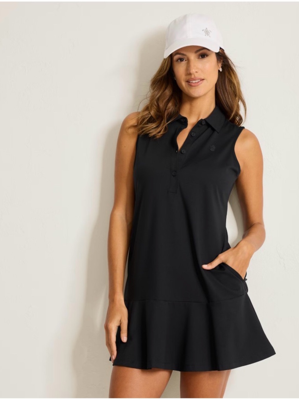NWT TOMMY BAHAMA Abby Flounce Island Zone Black Dress Size XL